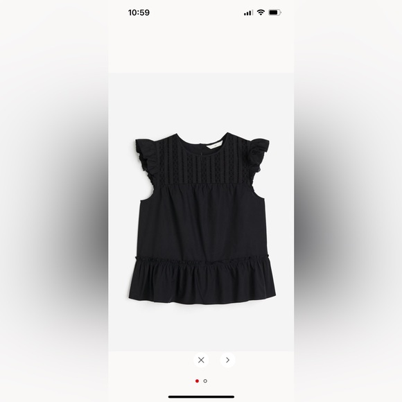 Flutter Sleeve Top. New with tags. - Picture 1 of 2